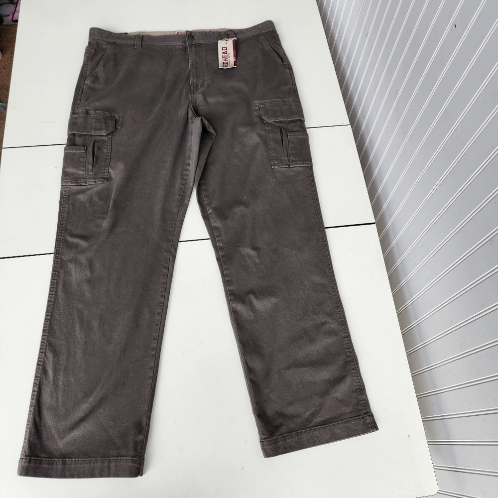 NWT RED HEAD CARGO PANT FLEX FIT STRETCH RH FULTON KHAKI TAN Brown MEN 42W X 34L